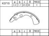 ASIMCO K3715 Brake Shoe Set